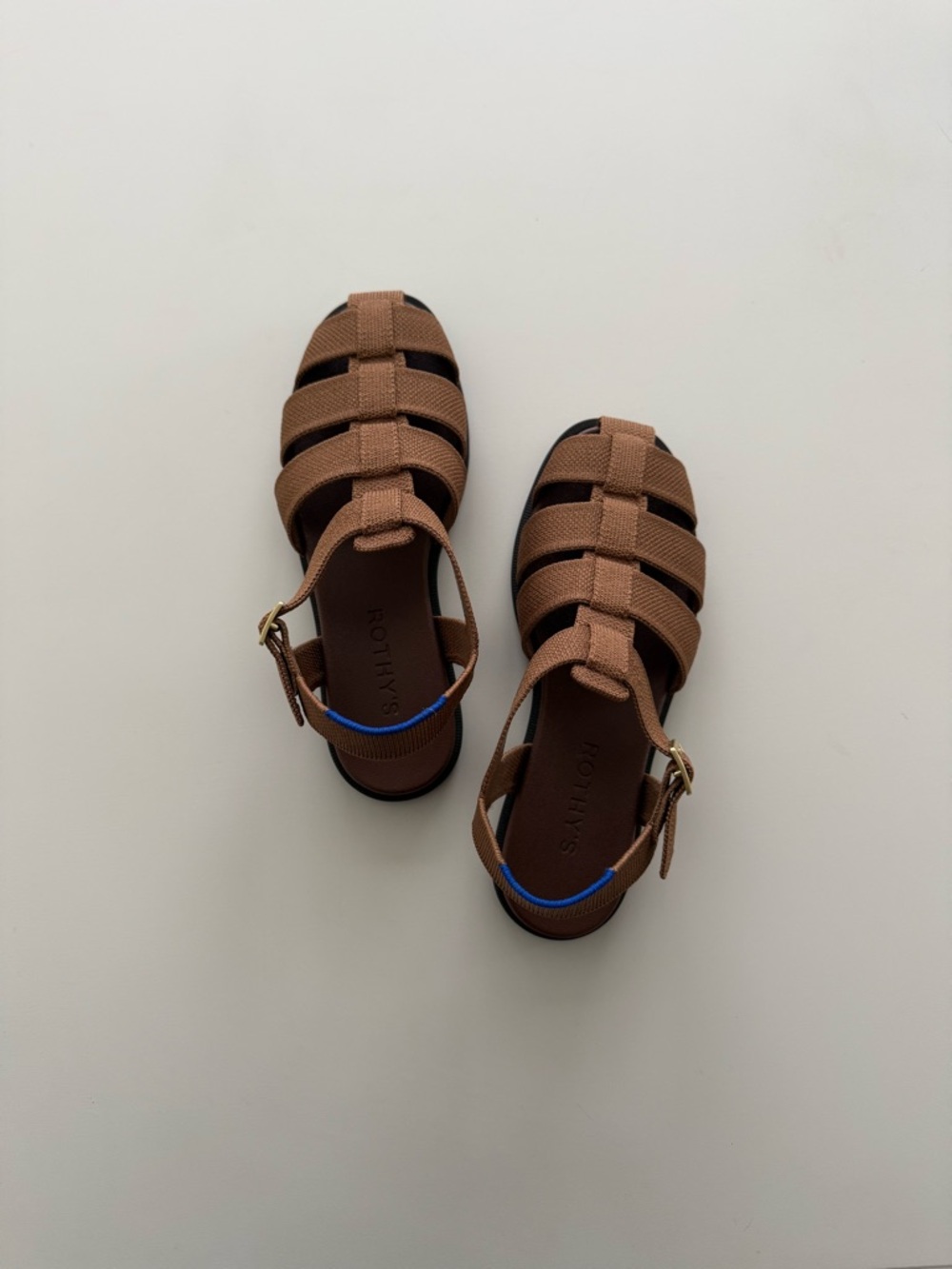 Rothy's Brown Strappy Fisherman Sandals